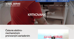 Desktop Screenshot of krtkovanie.kanalservis.sk