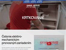 Tablet Screenshot of krtkovanie.kanalservis.sk